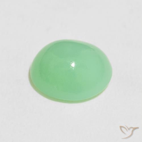 Crisoprásio Verde amarelado claro Natural 2.78ct, oval, Translúcido