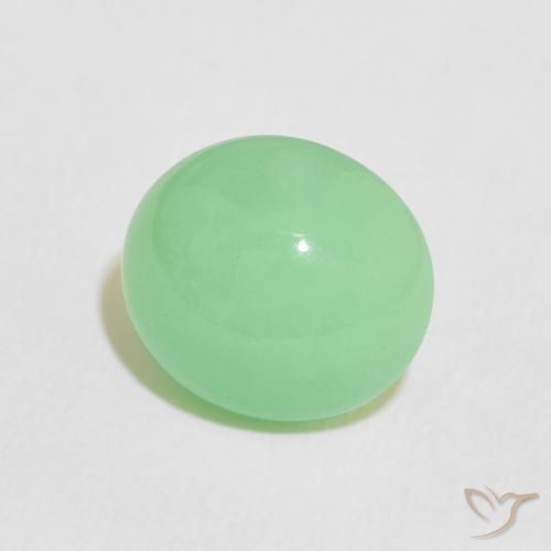 Crisoprásio Luz verde Natural 4.56ct, oval, Translúcido