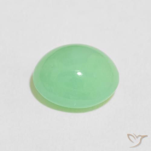 Crisoprásio Luz verde Natural 4.56ct, oval, Translúcido