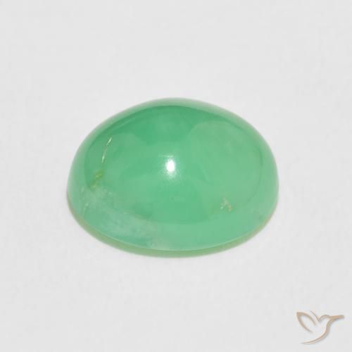 Crisoprásio Verde Trevo Claro Natural 3.31ct, oval, Opaco