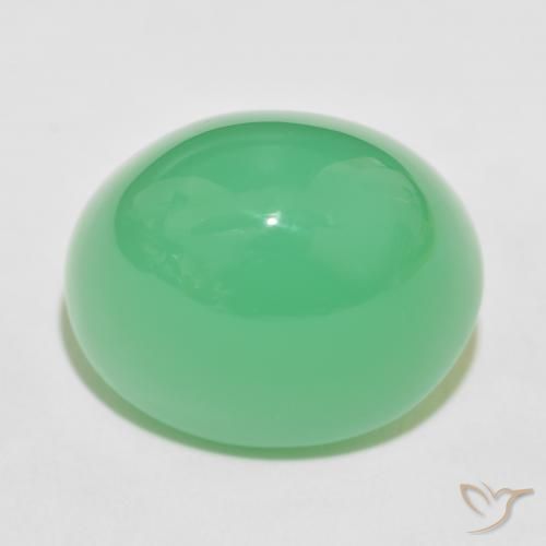 63.86ct Natural Verde amarelado Crisoprásio, oval, Opaco