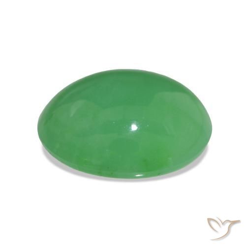 Crisoprásio Verde amarelado Natural 3.50ct, Corte Oval, Opaco