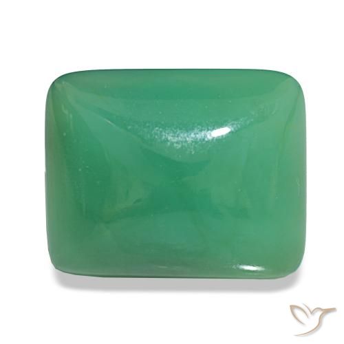 12.08ct Verde médio Crisoprásio, baguete, Opaco