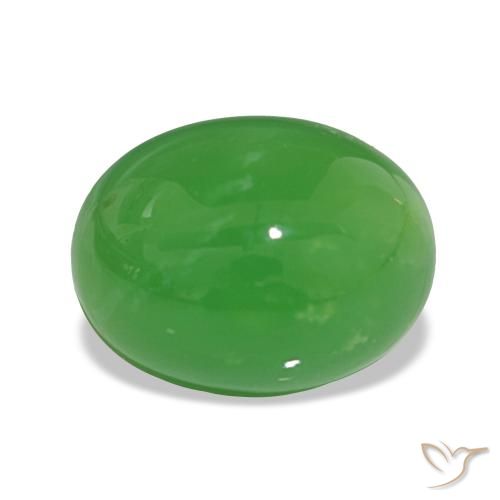 5.19ct verde vivo Crisoprásio Pedras Preciosas, oval, Opaco