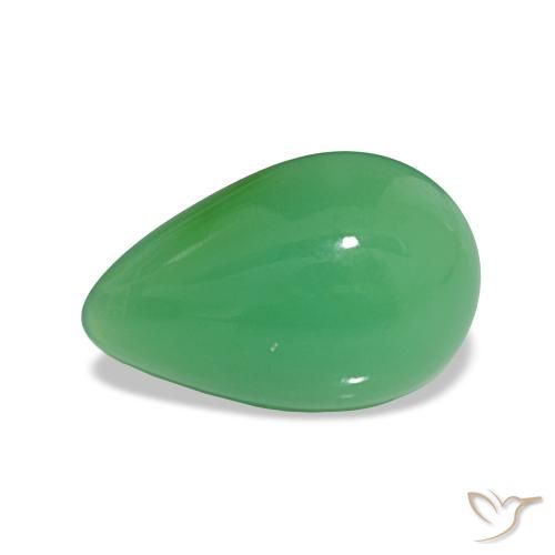 2.34ct trevo verde Crisoprásio Pedras Preciosas, Formato de pêra, Opaco