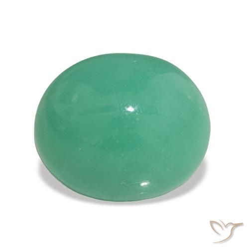 3.55ct Verde médio Crisoprásio Pedras Preciosas, oval, Opaco