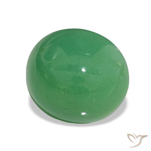 Crisoprásio trevo verde Natural 5.48ct, Corte Oval, Opaco