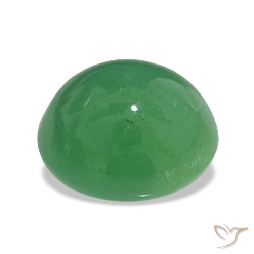 Crisoprásio trevo verde Natural 5.48ct, Corte Oval, Opaco