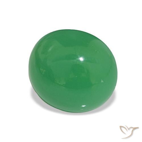 Crisoprásio trevo verde Natural 2.15ct, Corte Oval, Opaco