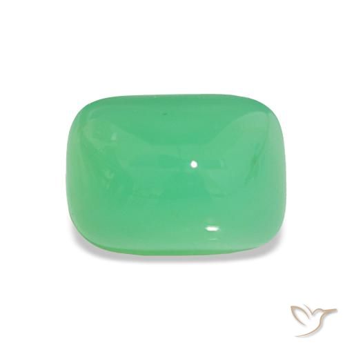 2.24ct Verde claro Crisoprásio, baguete, Opaco