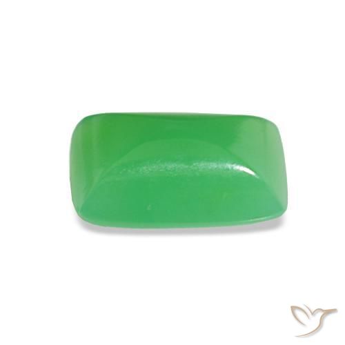 Crisoprásio Verde médio Natural 1.43ct, baguete, Opaco