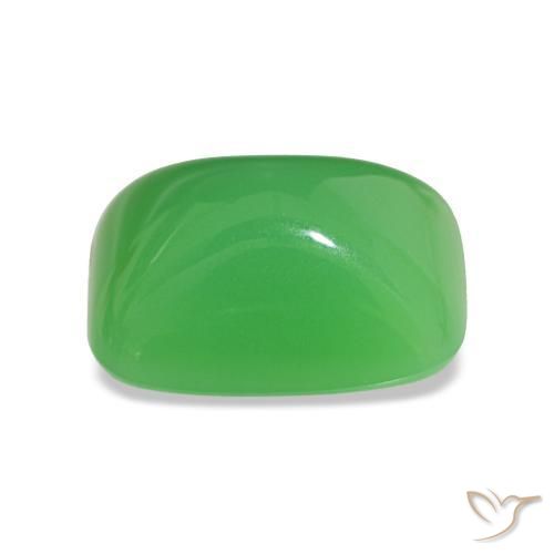 Crisoprásio verde natural 8,28ct, baguete, opaco