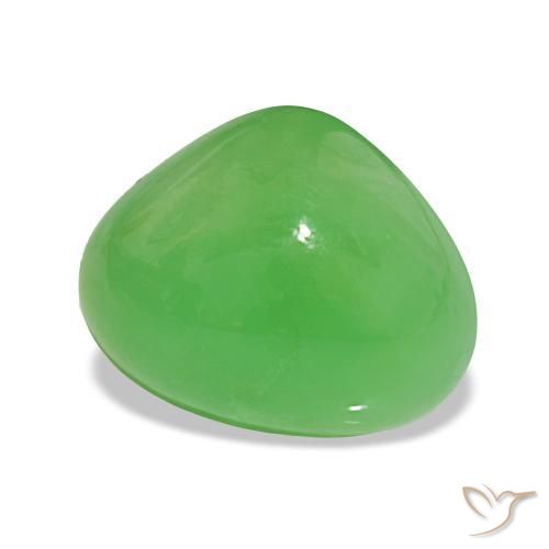 Crisoprásio verde vivo Natural 5.80ct, Formato de pêra, Opaco