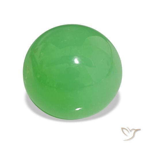 7.50ct verde elétrico Crisoprásio, oval, Opaco