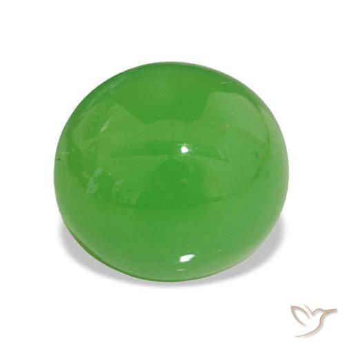 5.59ct verde vivo Crisoprásio, oval, Opaco