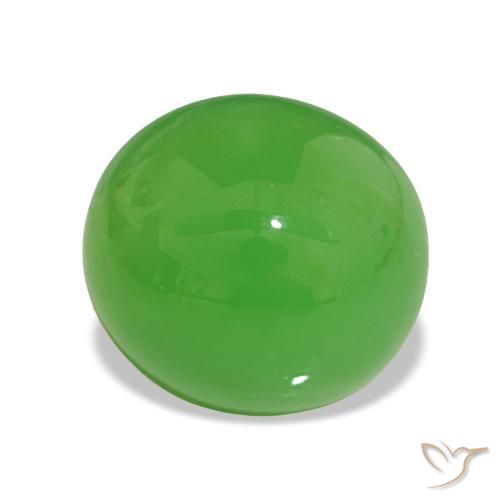 Crisoprásio verde vivo Natural 5.59ct, Corte Oval, Opaco