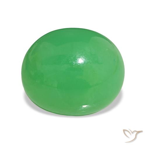 6.97ct Verde médio Crisoprásio, oval, Opaco