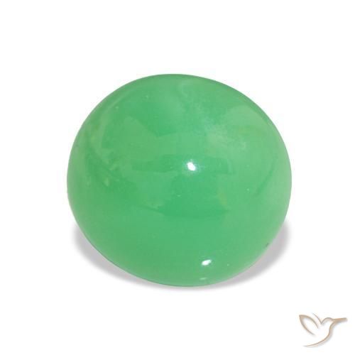 Crisoprásio Verde amarelado Natural 4.13ct, Corte Oval, Opaco