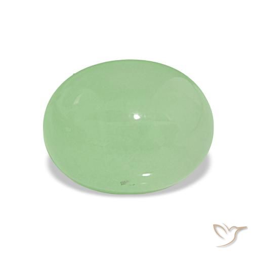 2.57ct Verde limão Crisoprásio, oval, Translúcido