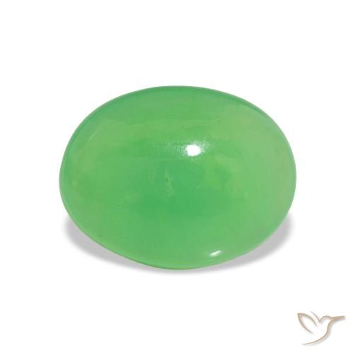 1.48ct Verde médio Crisoprásio, oval, Translúcido
