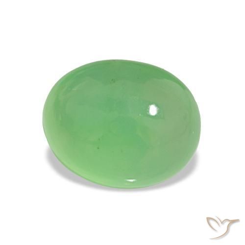 Crisoprásio verde vivo Natural 2.32ct, Corte Oval, Translúcido