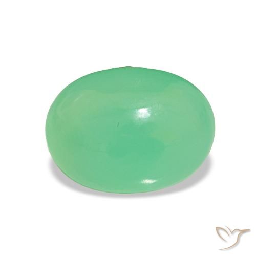 1.71ct Verde claro Crisoprásio Pedras Preciosas, oval, Translúcido