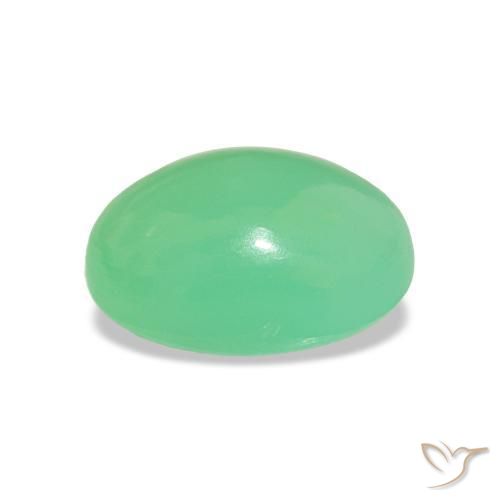Crisoprásio Verde claro Natural 1.71ct, Corte Oval, Translúcido