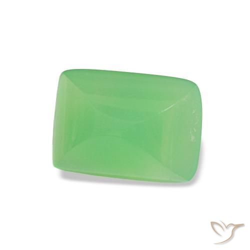 Crisoprásio verde vivo Natural 1.15ct, baguete, Translúcido
