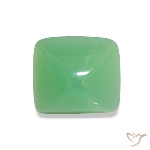 1.67ct Verde amarelado claro Crisoprásio Pedras Preciosas, baguete, Opaco