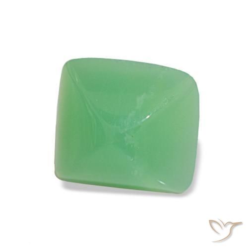 Crisoprásio Verde amarelado claro Natural 1.67ct, baguete, Opaco