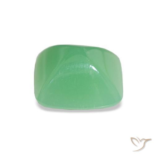 Crisoprásio Verde amarelado claro Natural 1.67ct, baguete, Opaco
