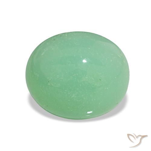 2.92ct Verde médio Crisoprásio, oval, Opaco