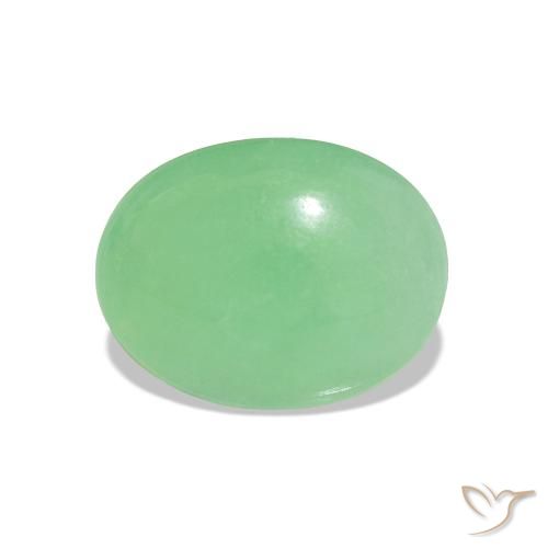 1.52ct verde quente Crisoprásio, oval, Translúcido