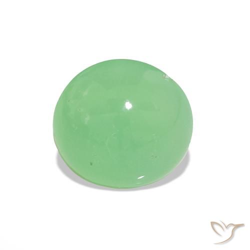 1.55ct Verde amarelado claro Crisoprásio, Redondo, Translúcido