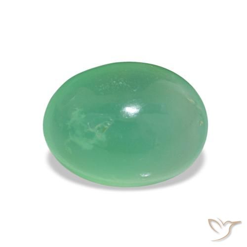 Crisoprásio verde pistache Natural 1.66ct, Corte Oval, Translúcido