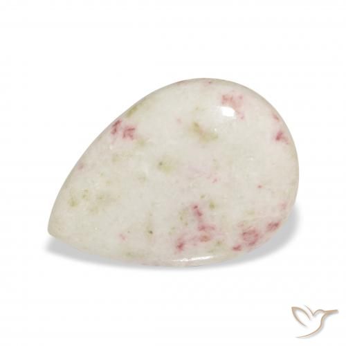 10.20ct Natural Multicolorido cinábrio, Formato de pêra, Opaco