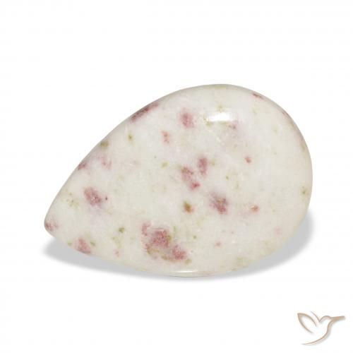 13.96ct Natural Multicolorido cinábrio, Formato de pêra, Opaco