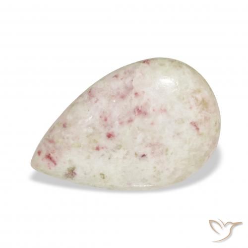 13.15ct Natural Multicolorido cinábrio, Formato de pêra, Opaco