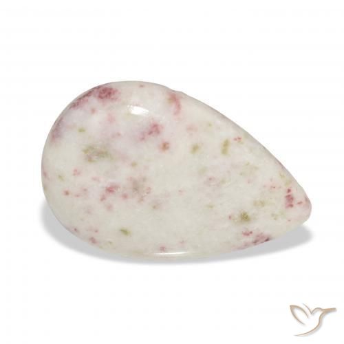 18.11ct Natural Multicolorido cinábrio, Formato de pêra, Opaco