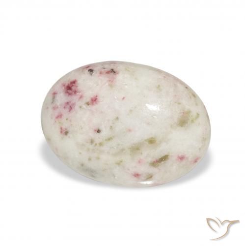 cinábrio Multicolorido Natural 6.81ct, oval, Opaco
