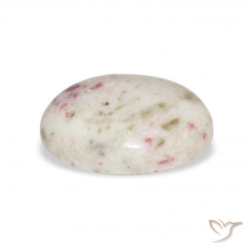 cinábrio Multicolorido Natural 6.81ct, oval, Opaco