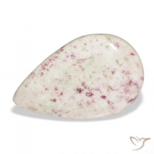 28.04ct Natural Multicolorido cinábrio, Formato de pêra, Opaco