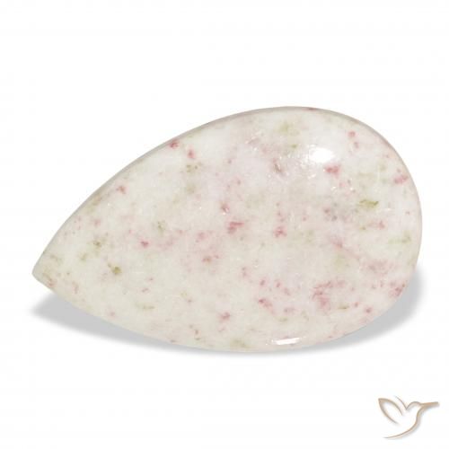 18.48ct Natural Multicolorido cinábrio, Formato de pêra, Opaco