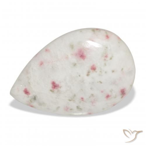 15.67ct Natural Multicolorido cinábrio, Formato de pêra, Opaco