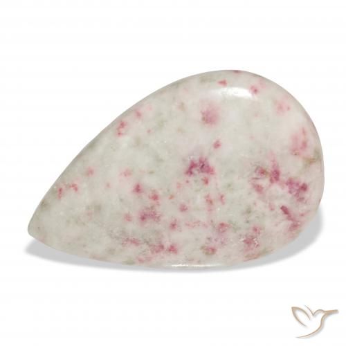 17.31ct Natural Multicolorido cinábrio, Formato de pêra, Opaco