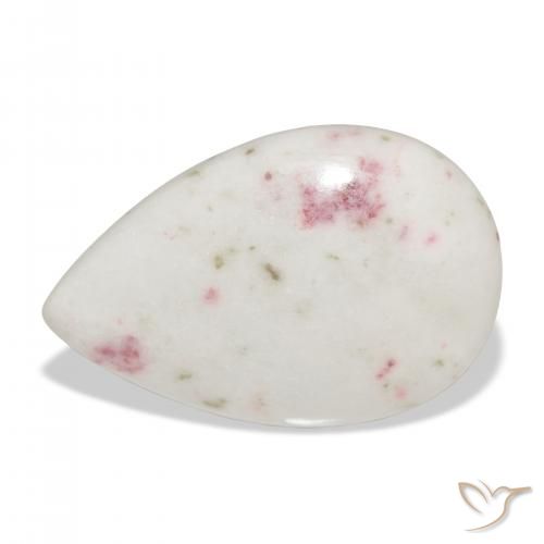 13.28ct Natural Multicolorido cinábrio, Formato de pêra, Opaco