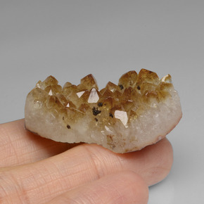Geodo de citrino amarelo natural 57,68ct, forma extravagante, opaco