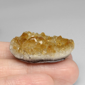 Geodo de Citrino Amarelo Dourado Natural 42.48ct, Forma extravagante, Opaco