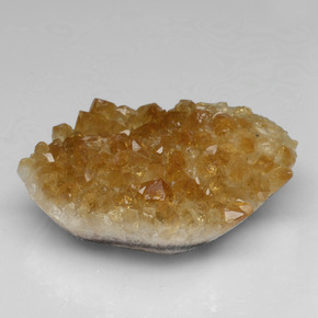 Geodo de citrino ouro natural 45,72ct, forma extravagante, opaco