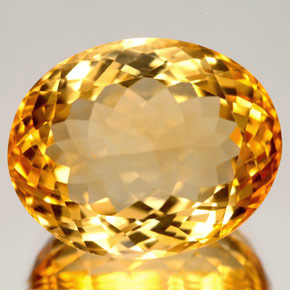 Citrino amarelo natural 28,14ct, corte oval, VVS